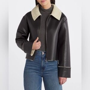 Modern Citizen Bonnie Shearling Collard Coat